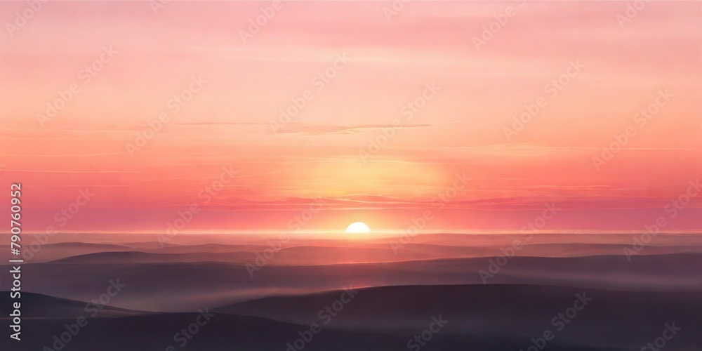 background with beautiful sunset view with warm colors