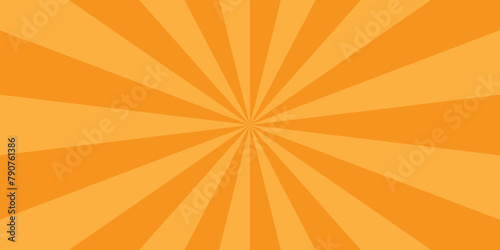 Abstract orange and red retro with sunburst pattern colorful design. Vintage sunrays illustration swirl grunge backdrop line. sun beam vector banner design and comic burst gradient concept pattern.