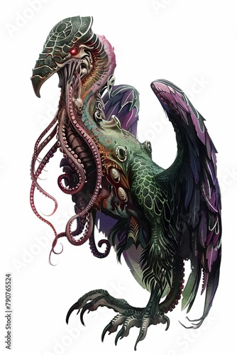 Wallpaper Mural Octopus and falcon hybrid character Torontodigital.ca