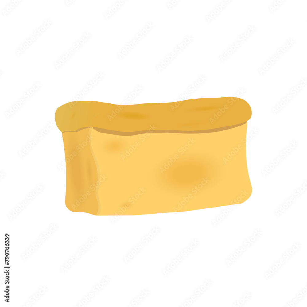 Golden loaf of fresh square bread Golden loaf of fresh square bread