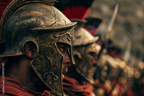 Roman Soldier With Helmet and Sword