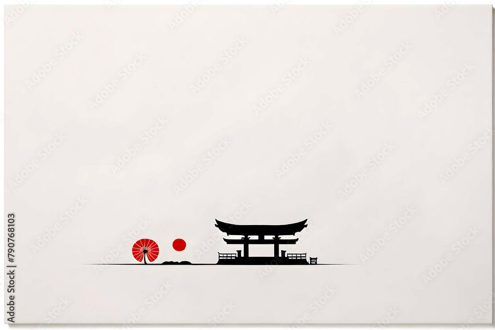 painting in the style of Japanese minimalism painting in the style of Japanese minimalism