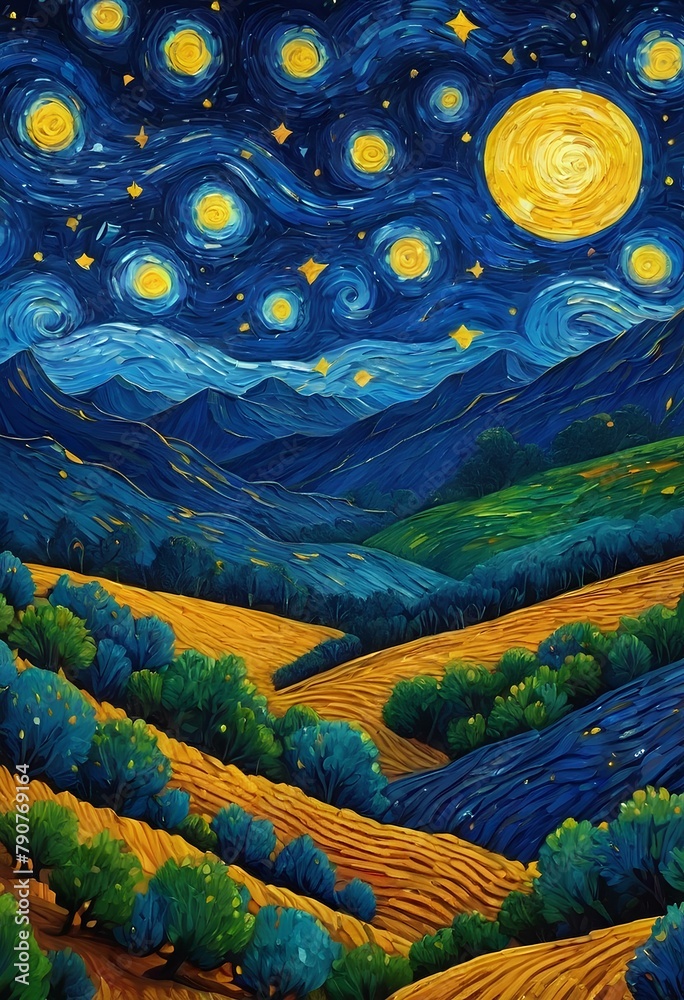 Midnight Majesty: Celestial Canopy Enveloping Rolling Hills
Midnight Majesty: Celestial Canopy Enveloping Rolling Hills