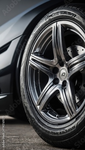 luxury tire rem and white background