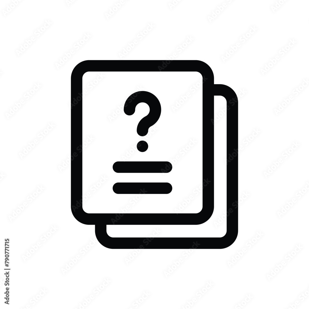 Simple Questionnaire icon. The icon can be used for websites, print templates, presentation templates, illustrations, etc Simple Questionnaire icon. The icon can be used for websites, print templates, presentation templates, illustrations, etc