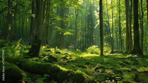Lush green forests and woodland settings landscapes  © Vuqar