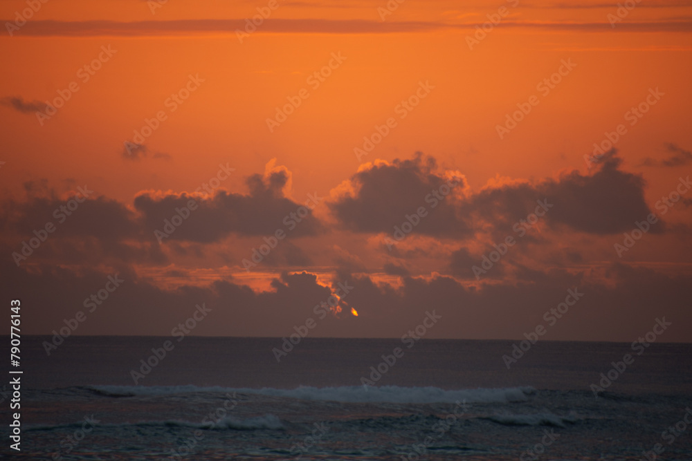 Superb sunrise on a pretty beach in Punta Cana in the Dominican Republic Superb sunrise on a pretty beach in Punta Cana in the Dominican Republic