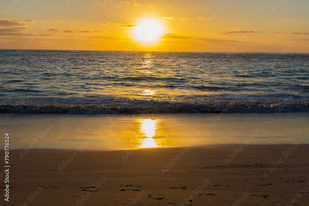 Superb sunrise on a pretty beach in Punta Cana in the Dominican Republic Superb sunrise on a pretty beach in Punta Cana in the Dominican Republic