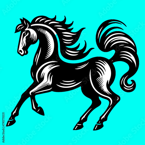 Horse Animal Logo Vector illustration Artwork