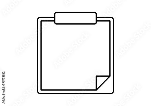 Icono negro de porfolio en fondo blanco.