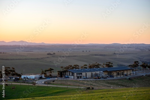 Australia Winery Farm Sunset オーストラリア　ワイナリー ファーム　牧場　サンセット　夕陽 © Naohiro