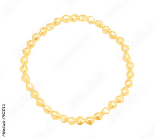 Wallpaper Mural Gold pearl  isolated on white background Torontodigital.ca