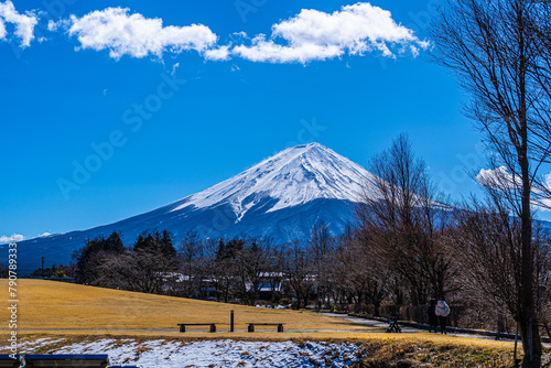 Mount Fuji view from Yagizaki Park, Japan photo