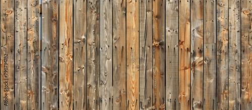 Close up of wooden fence with fire hydrant