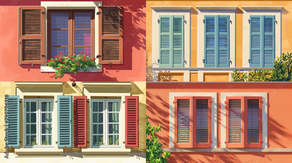 Obraz premium windows of an house