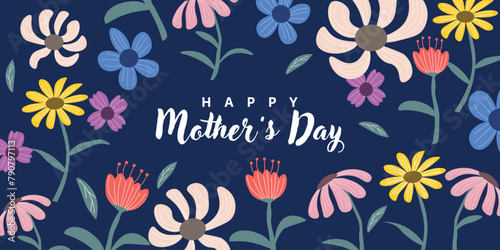 happy mothers day illustration template design © Tendofyan