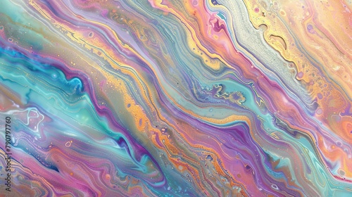 abstract background, close up of rainbow colorful acrylic paints