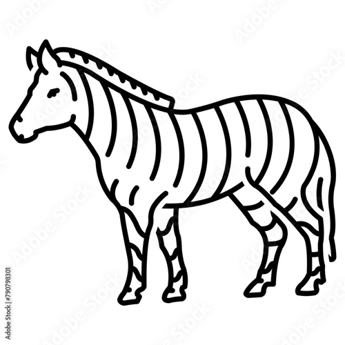 zebra icon  simple vector design