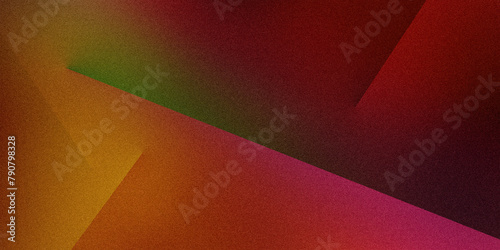 Vivid geometric patterns on multicolored red orange pink green yellow cherry burgundy ruby garnet grainy pixel background. Perfect for banners  wallpapers. Vintage premium quality