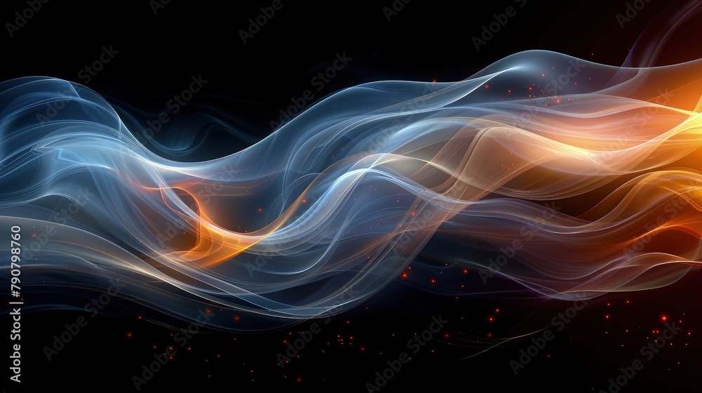 Obraz premium Fiery Flames Blaze Against a Bold Black Backdrop, Evoking Passion and Power in Designs.