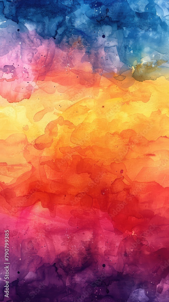 watercolor background, Abstract colorful watercolor for background. Digital art painting. Colorful texture,mobile wallpaper , background