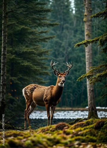 Deer Among Trees  © Sadaf