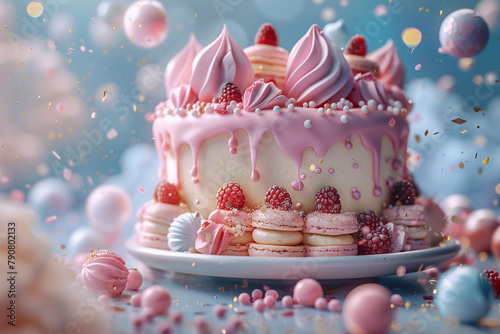 Fondant dreams and buttercream wishes, embodied in a birthday treat.