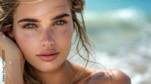 Sunlit Seaside Glance