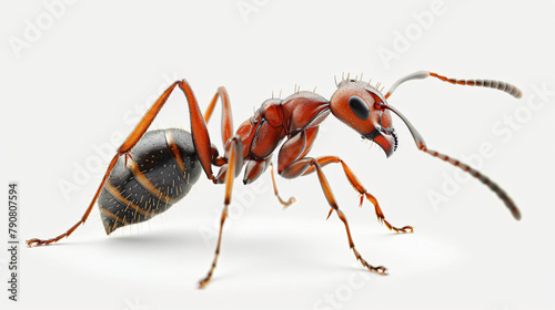 Ant isolate on white background