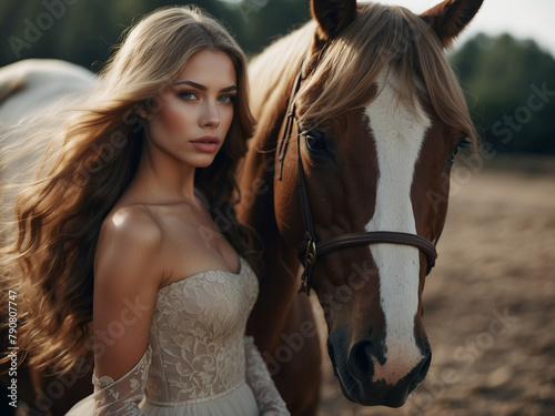 woman and horse