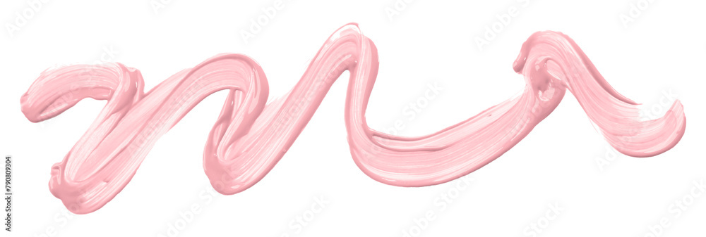 Shiny pink brush watercolor painting isolated on transparent background. watercolor png