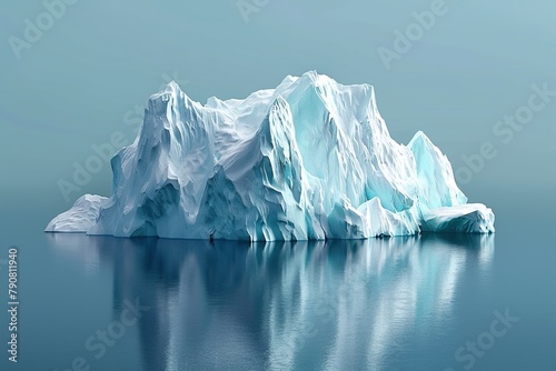 Realistic 3D model of an iceberg