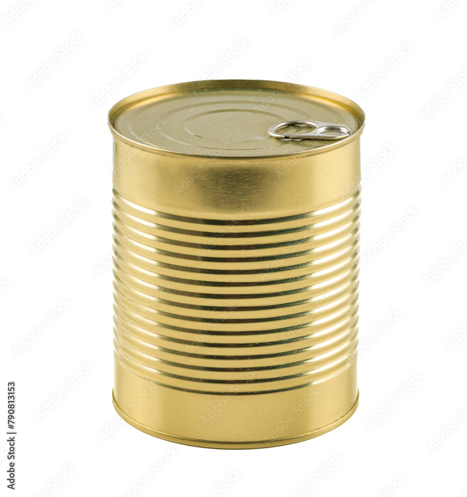Can of food isolated on white or transparent background, metal, container Can of food isolated on white or transparent background, metal, container