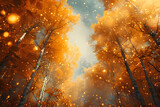 Celebration of Autumn - Gold Trees and Drifting Nubes