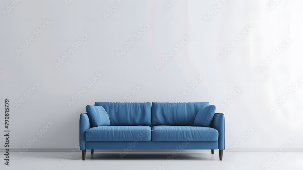 Fototapeta premium 青いソファー