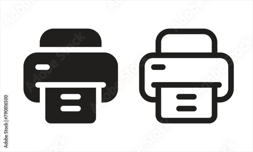 Print icon set. printer icon vector