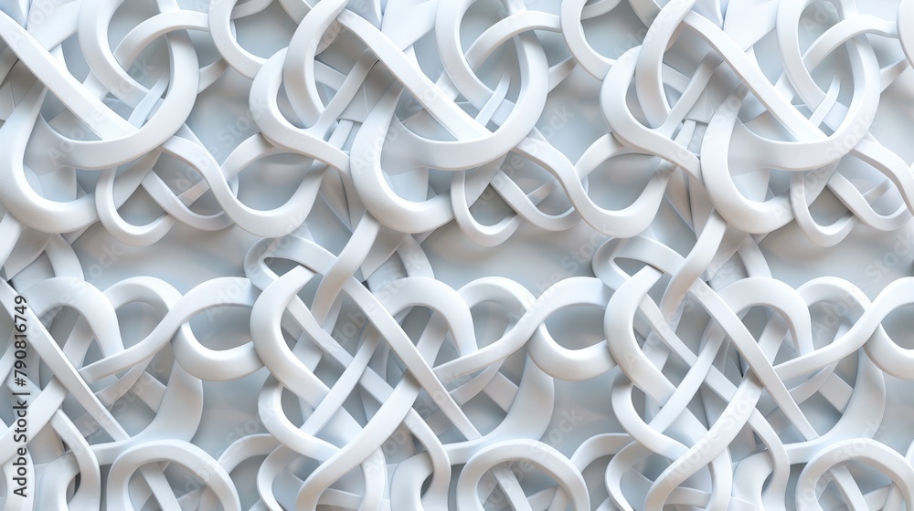 A geometric papercut design featuring interlocking hearts and tessellating patterns, in a modern and minimalist style. A geometric papercut design featuring interlocking hearts and tessellating patterns, in a modern and minimalist style.