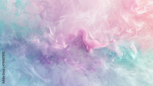 A pastel abstract background with soft washes of pink, lavender, and mint green, creating a whimsical and dreamy feel.