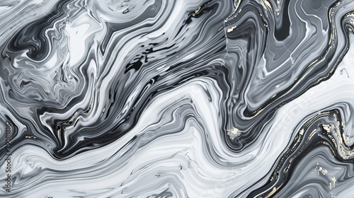 A marble abstract background with swirling patterns of grey and white, creating a luxurious and sophisticated look.