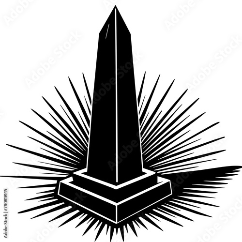 An obelisk-symbolizing-power - Vector - Vector art - Vector illustration - Vector design - Latest Vector - Ultimate Vector - Premium Vector - Vector pro - Premium illustration