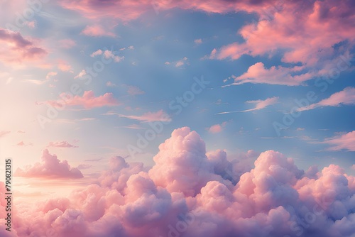 Cute sky is anime lofi background 
