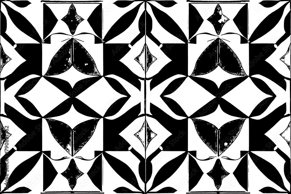 A Playful Black and White Alphabet Pattern A Playful Black and White Alphabet Pattern