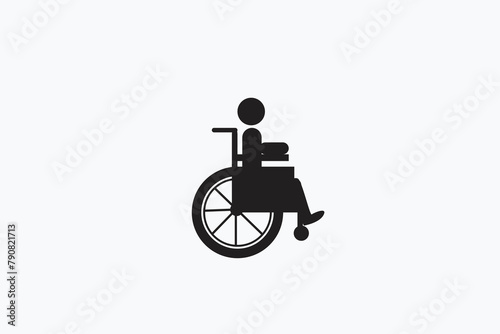 wheelchair icon vector