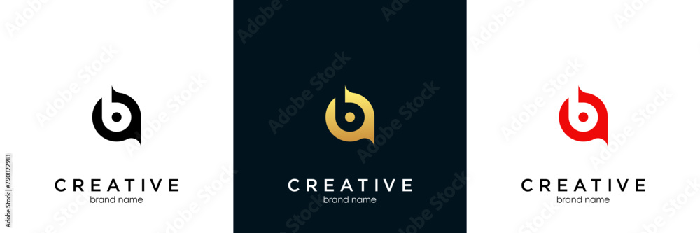 letter B logo alphabet design icon for business letter B logo alphabet design icon for business