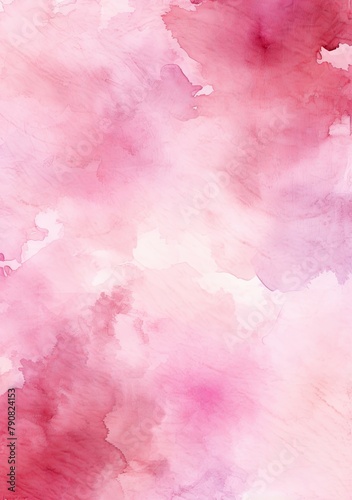 Abstract background art of vibrant pink watercolor blend on paper with glitter texture for wallpaper Generative AI.