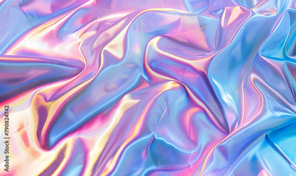 background resembling holographic pastel colored fabric