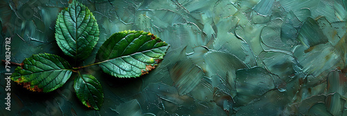 An Emerald Leaf Hidden in the Shadows of a Dark Forest