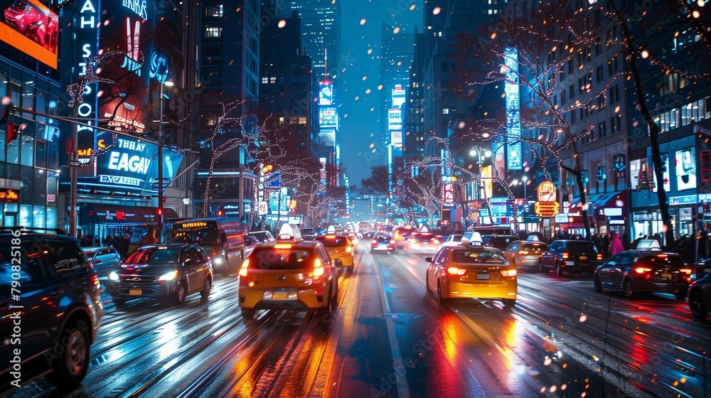City Lights: Long Exposure Motion, generative ai