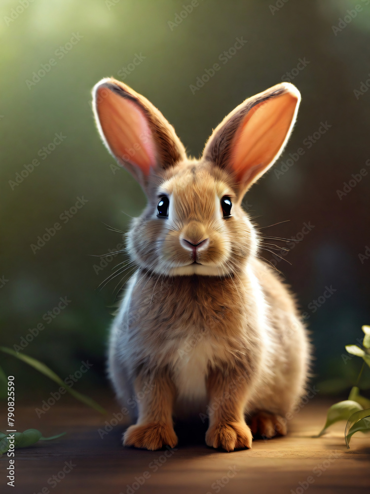 Rabbit on the ground Rabbit on the ground