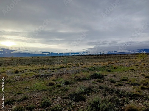 clouds over the hills